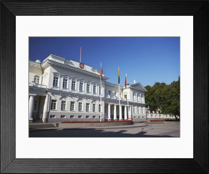 Framed Print : Lithuania, Vilnius, Presidential Palace Framed Print : Lithuania, Vilnius, Presidential Palace