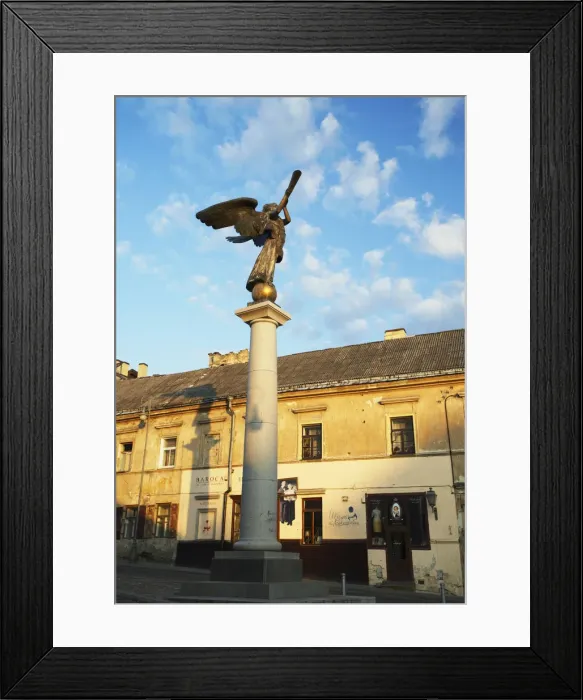 Framed Print : Lithuania, Vilnius, Uzupis District, Statue Of Angel Of Uzupis Framed Print : Lithuania, Vilnius, Uzupis District, Statue Of Angel Of Uzupis