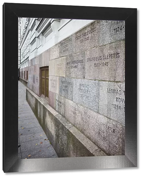 Lithuania, Vilnius, Names Of Victims On Wall Of Museum Of Genocide Victims (Formerly