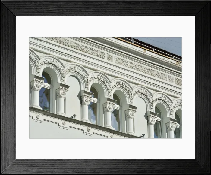 Framed Print : Detail of a building in Town Hall square. Old Town, a Unesco World Heritage Site. Vilnius Framed Print : Detail of a building in Town Hall square. Old Town, a Unesco World Heritage Site. Vilnius
