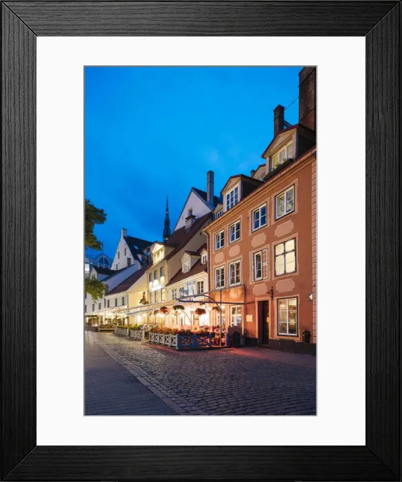 Framed Print : Old Town, Riga, Latvia, Baltic States, Europe Framed Print : Old Town, Riga, Latvia, Baltic States, Europe