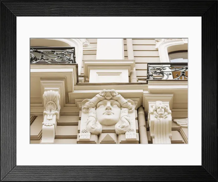 Framed Print : Art Noveau architecture in Central Riga, Latvia, Baltic States, Europe Framed Print : Art Noveau architecture in Central Riga, Latvia, Baltic States, Europe
