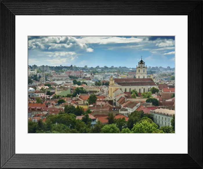 Framed Print : The Old Town, a Unesco World Heritage Site. Vilnius, Lithuania