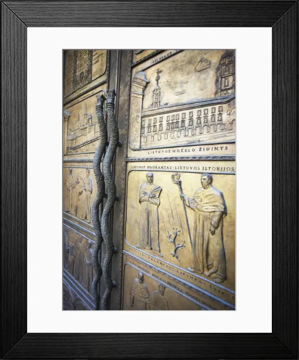 Framed Print : Lithuania, Vilnius, Decorative Doors Of Vilnius University Framed Print : Lithuania, Vilnius, Decorative Doors Of Vilnius University