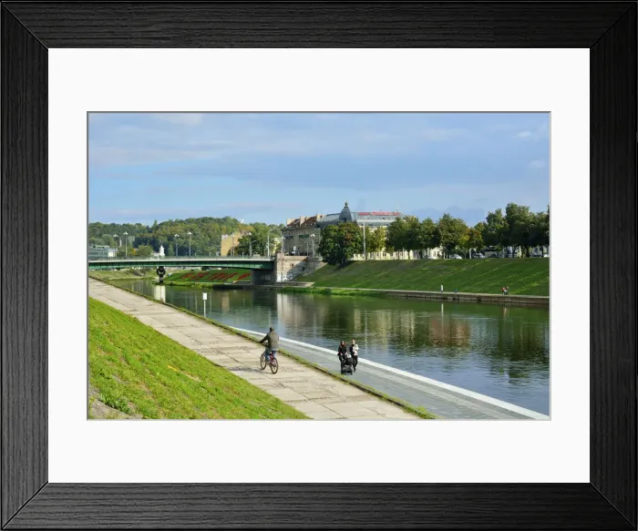 Framed Print : Neris river. Vilnius, Lithuania Framed Print : Neris river. Vilnius, Lithuania