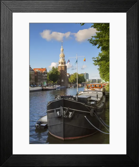 Framed Print : Montelbaanstoren on Oudeschans canal, Amsterdam, Netherlands Framed Print : Montelbaanstoren on Oudeschans canal, Amsterdam, Netherlands