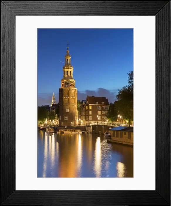 Framed Print : Montelbannstoren on Oudeschans canal, Amsterdam, Netherlands Framed Print : Montelbannstoren on Oudeschans canal, Amsterdam, Netherlands