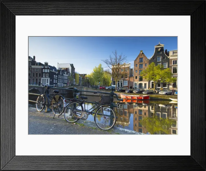 Framed Print : Keizersgracht canal, Amsterdam, Netherlands