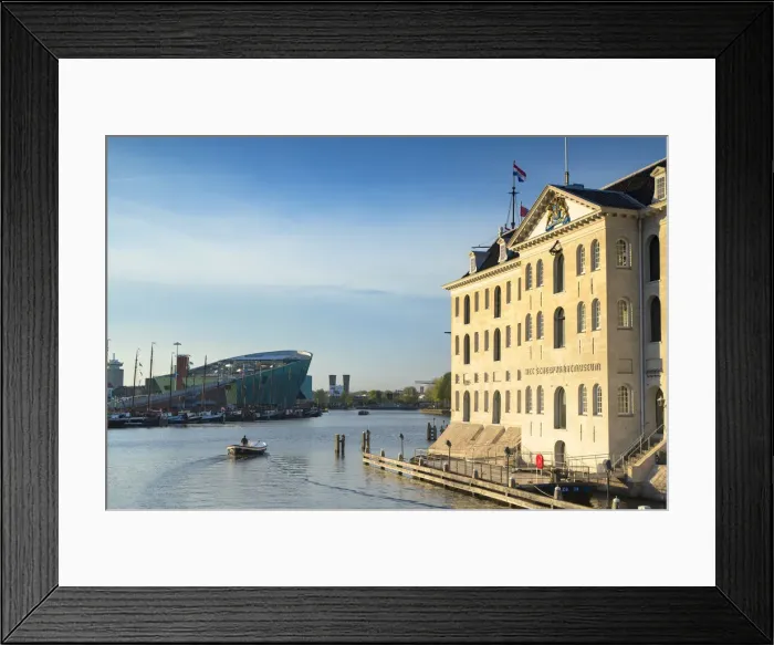 Framed Print : National Maritime Museum and NEMO Science Centre in Oosterdok, Amsterdam, Netherlands Framed Print : National Maritime Museum and NEMO Science Centre in Oosterdok, Amsterdam, Netherlands