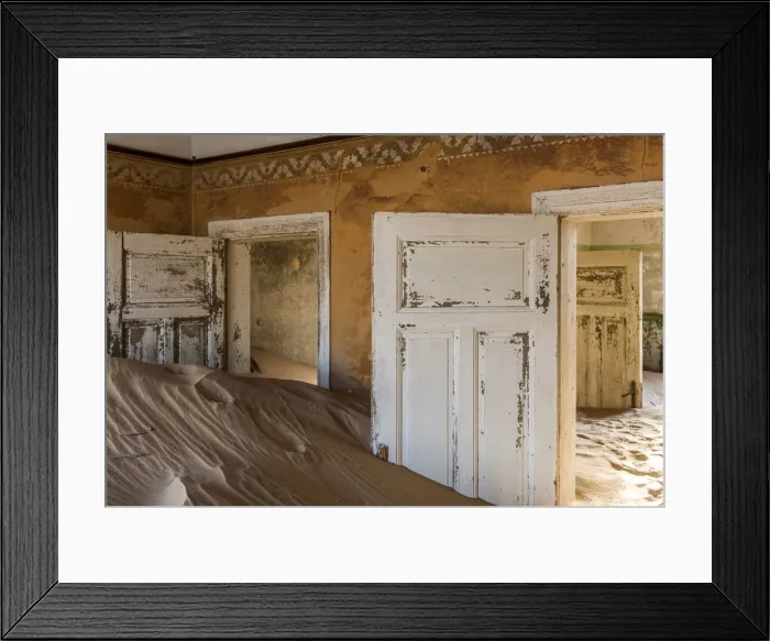 Framed Print : Africa, Namibia, Kolmanskop. inside one of the abandoned buildings Framed Print : Africa, Namibia, Kolmanskop. inside one of the abandoned buildings