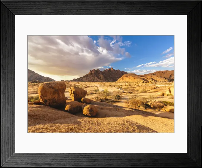 Framed Print : Spitzkoppe, Damaraland, Namibia, Africa. Group of bald rocks and granite peaks Framed Print : Spitzkoppe, Damaraland, Namibia, Africa. Group of bald rocks and granite peaks