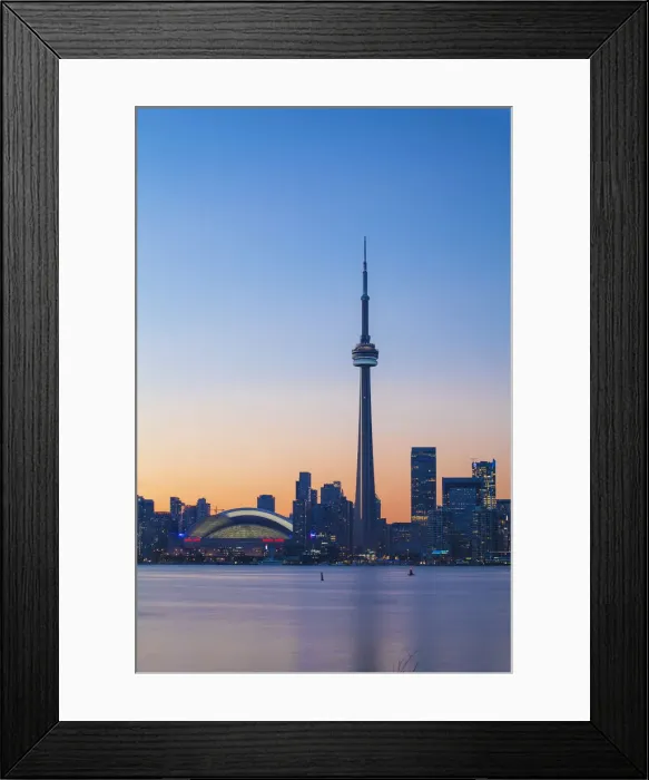 Framed Print : Canada, Ontario, Toronto, View of CN Tower and city skyline Framed Print : Canada, Ontario, Toronto, View of CN Tower and city skyline