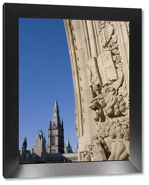Stone Carving, Canadian Parliament, Parliament Hill, Ottawa, Ontario, Canada