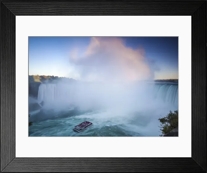 Framed Print : Canada and USA, Ontario and New York State, Niagara, Niagara Falls, Hornblower Framed Print : Canada and USA, Ontario and New York State, Niagara, Niagara Falls, Hornblower