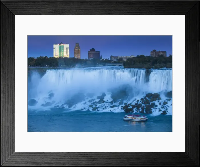 Framed Print : Canada and USA, Ontario and New York State, Niagara, Niagara Falls, View of The American Framed Print : Canada and USA, Ontario and New York State, Niagara, Niagara Falls, View of The American