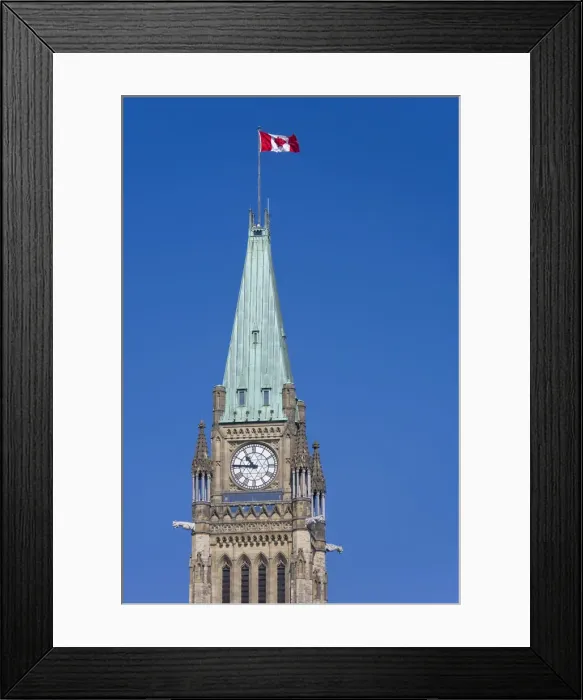 Framed Print : Peace Tower and Clock, Parliament Hill, Ottawa, Ontario, Canada Framed Print : Peace Tower and Clock, Parliament Hill, Ottawa, Ontario, Canada