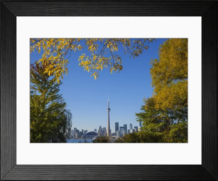 Framed Print : Canada, Ontario, Toronto, View of CN Tower and city skyline from Center Island Framed Print : Canada, Ontario, Toronto, View of CN Tower and city skyline from Center Island