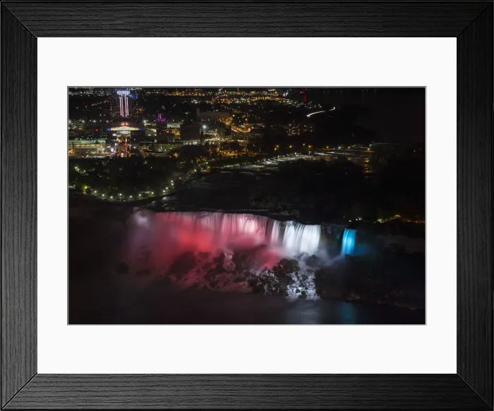 Framed Print : Canada and USA, Ontario and New York State, Niagara, Niagara Falls, The American Framed Print : Canada and USA, Ontario and New York State, Niagara, Niagara Falls, The American
