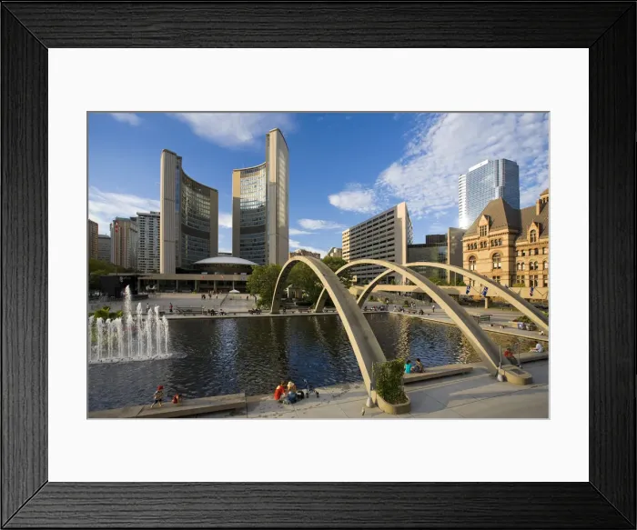 Framed Print : Nathan Phillips Square and Toronto City Hall, Toronto, Canada Framed Print : Nathan Phillips Square and Toronto City Hall, Toronto, Canada