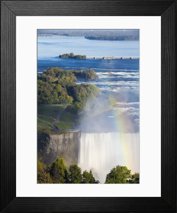 Framed Print : Canada and USA, Ontario and New York State, Niagara, Niagara Falls, View of Horseshoe Framed Print : Canada and USA, Ontario and New York State, Niagara, Niagara Falls, View of Horseshoe