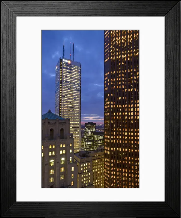 Framed Print : Canada, Ontario, Toronto, Downtown Financial District