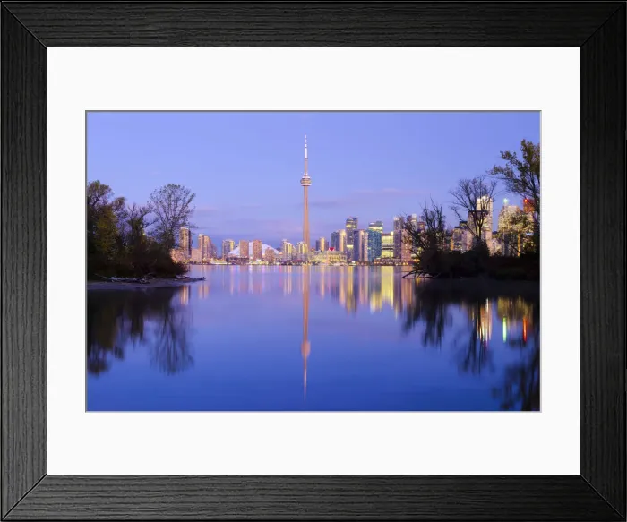 Framed Print : Canada, Ontario, Toronto, CN Tower and Downtown Skyline from Toronto Island Framed Print : Canada, Ontario, Toronto, CN Tower and Downtown Skyline from Toronto Island