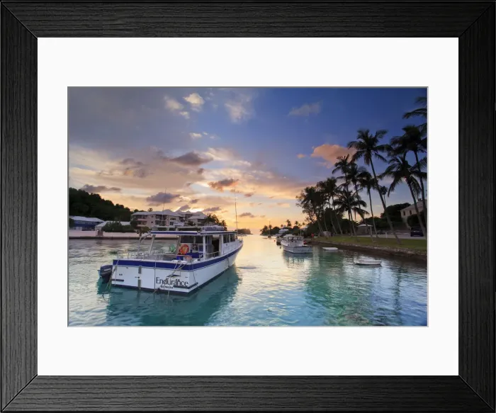 Framed Print : Bermuda, Flatts Village