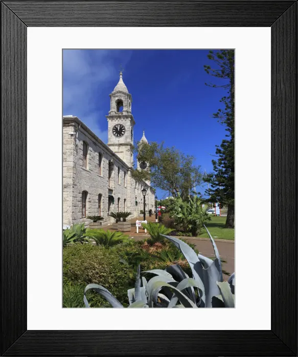 Framed Print : Bermuda, Royal Naval Dockyard, the Clocktowers Framed Print : Bermuda, Royal Naval Dockyard, the Clocktowers