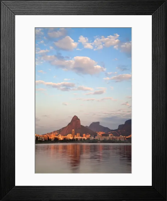 Framed Print : Brazil, Rio De Janeiro, Lagoa Rodrigo de Freitas Framed Print : Brazil, Rio De Janeiro, Lagoa Rodrigo de Freitas