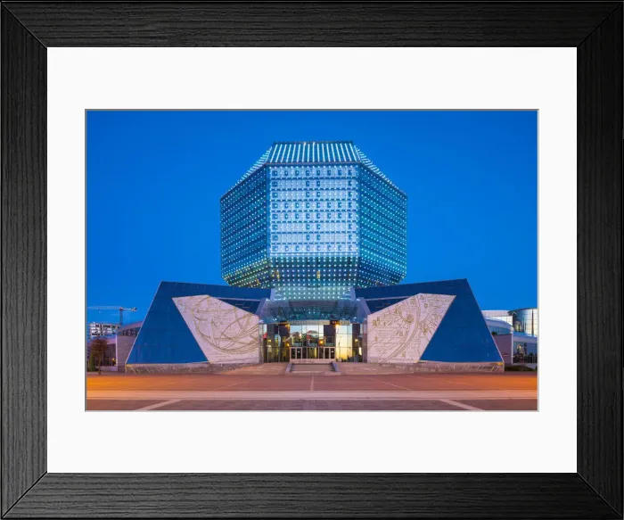 Framed Print : National Library of Belarus, Minsk, Belarus Framed Print : National Library of Belarus, Minsk, Belarus