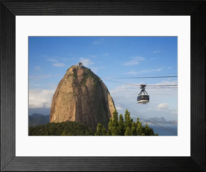 Framed Print : Brazil, Rio De Janeiro, Urca, Cable car at Sugar Loaf Framed Print : Brazil, Rio De Janeiro, Urca, Cable car at Sugar Loaf