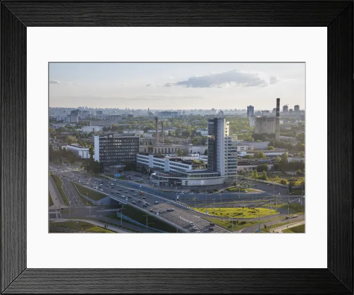 Framed Print : City Skyline on the outskirts of Minsk, Belarus Framed Print : City Skyline on the outskirts of Minsk, Belarus