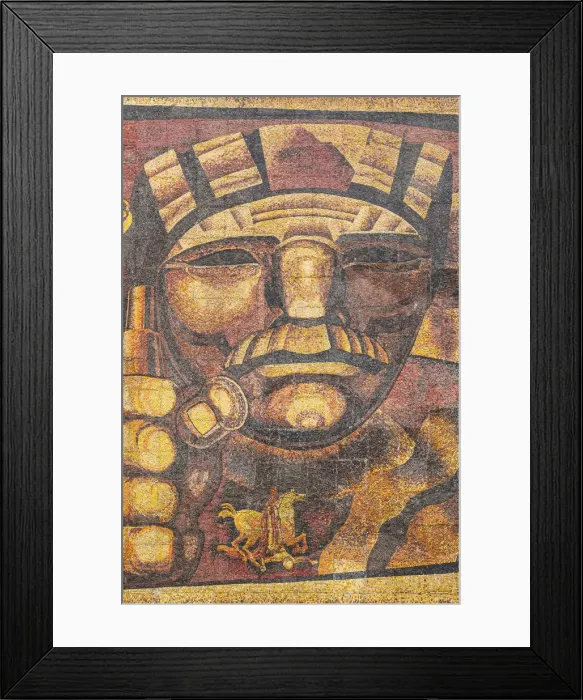 Framed Print : Soviet era wall mural, Minsk, Belarus Framed Print : Soviet era wall mural, Minsk, Belarus