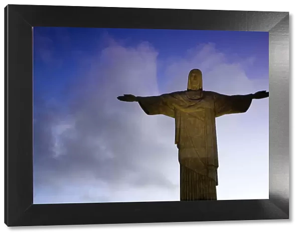 Brazil, Rio De Janeiro, Cosme Velho, Chirst The Redeemer Statue atop Cocovado