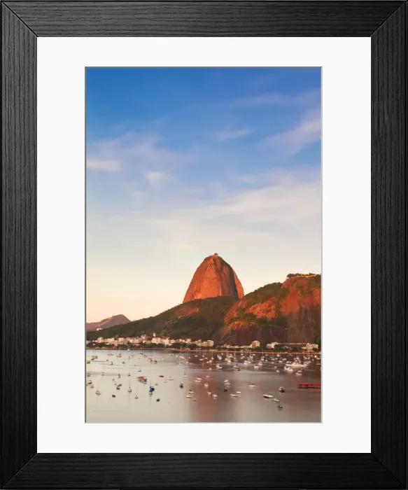 Framed Print : Brazil, Rio De Janeiro, Botafogo, View of Sugar Loaf Framed Print : Brazil, Rio De Janeiro, Botafogo, View of Sugar Loaf