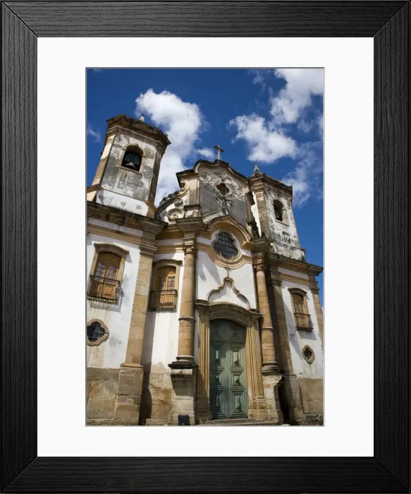 Framed Print : The Church of Igresa de Nossa Senhora do Pilar. Ouro Preto village, Minas Gerais, Brazil Framed Print : The Church of Igresa de Nossa Senhora do Pilar. Ouro Preto village, Minas Gerais, Brazil