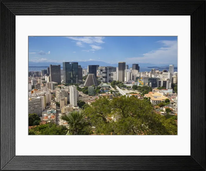 Framed Print : Centro skyline, Rio de Janeiro, Brazil