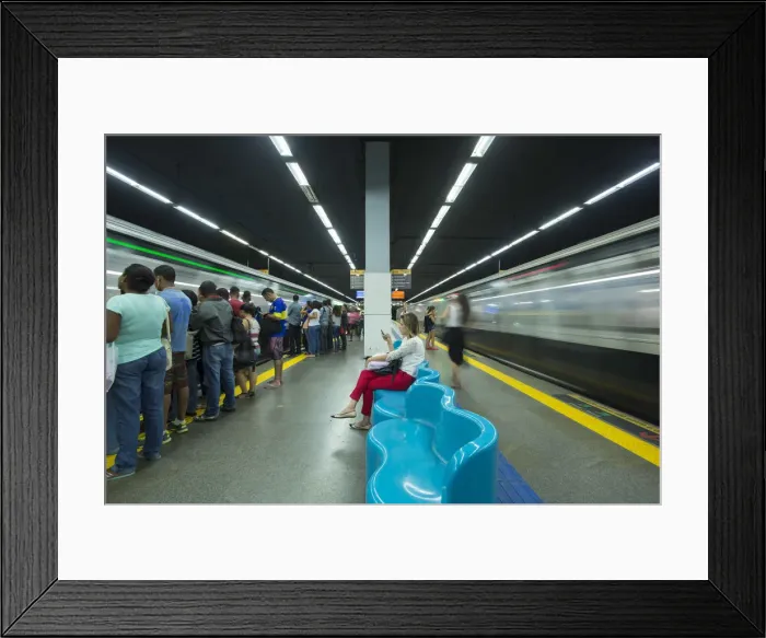 Framed Print : Metro station interior, Rio de Janeiro, Brazil, South America Framed Print : Metro station interior, Rio de Janeiro, Brazil, South America