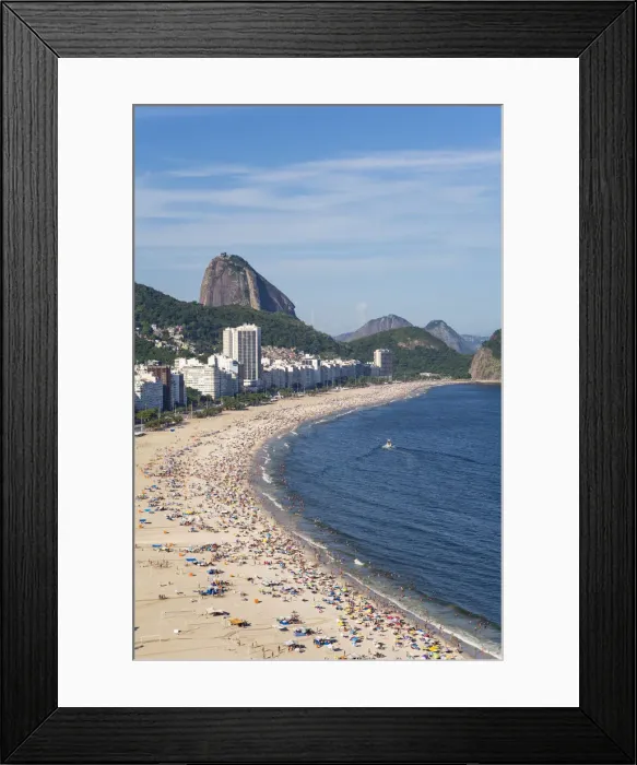 Framed Print : Copacabana beach and Sugar loaf, Rio de Janeiro, Brazil, South America Framed Print : Copacabana beach and Sugar loaf, Rio de Janeiro, Brazil, South America