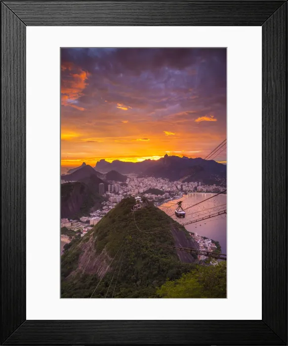 Framed Print : Copacabana beach and Rio de Janeiro from the Sugar Loaf, Brazil Framed Print : Copacabana beach and Rio de Janeiro from the Sugar Loaf, Brazil