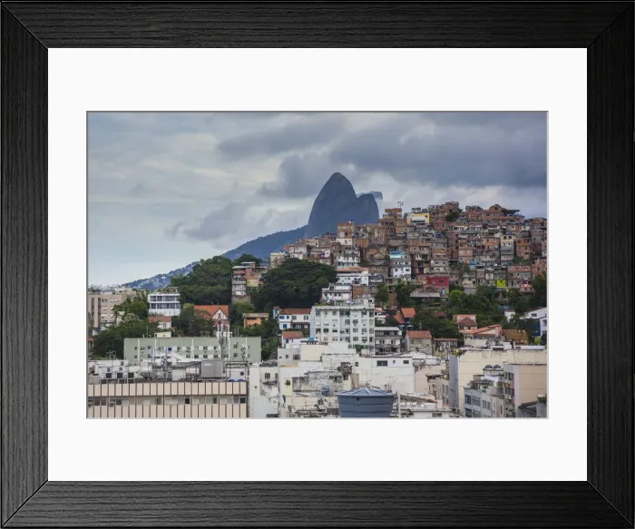 Framed Print : A favela in downtown Rio de Janeiro, Brazil Framed Print : A favela in downtown Rio de Janeiro, Brazil
