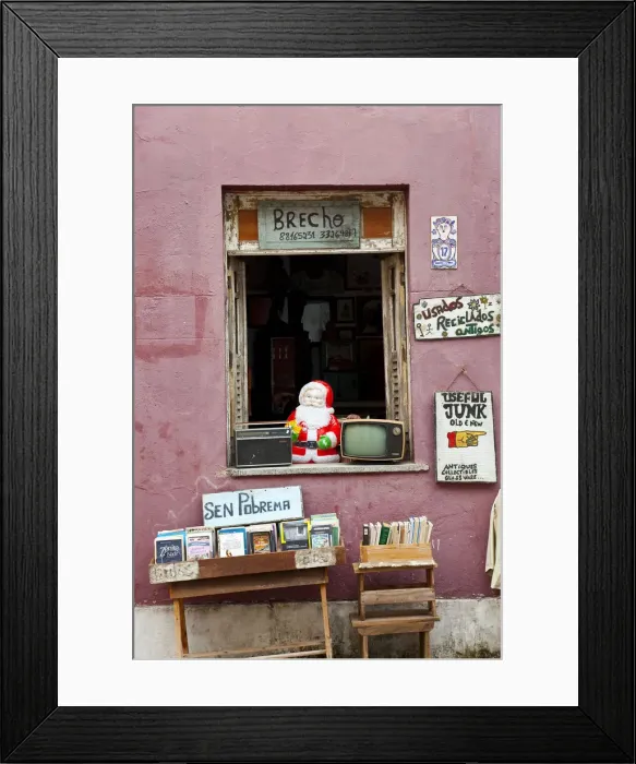 Framed Print : Antique and junk shop, Salvador, Bahia, Brazil Framed Print : Antique and junk shop, Salvador, Bahia, Brazil