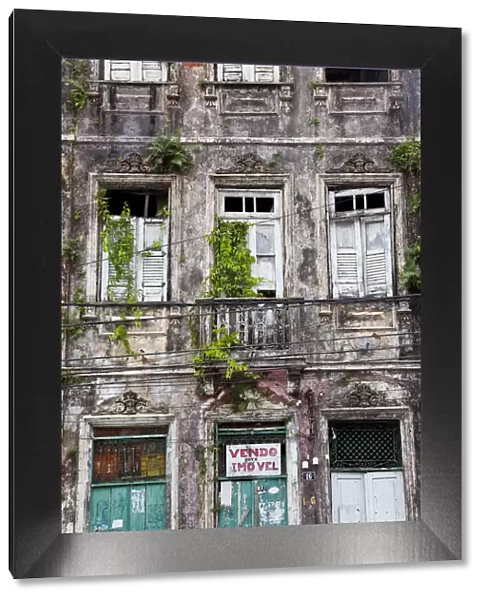 Dilapidated building, Pelourinho, Salvador, Bahia, Brazil