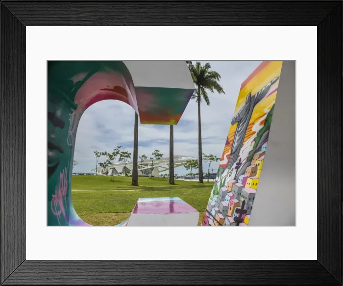 Framed Print : 2016 Rio Olympics sign, Praca Maua, Rio de Janeiro, Brazil Framed Print : 2016 Rio Olympics sign, Praca Maua, Rio de Janeiro, Brazil