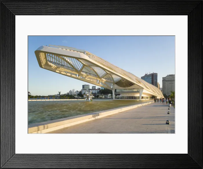 Framed Print : The Museu do Amanha (Museum of Tomorrow) by Santiago Calatrava opened December 2015