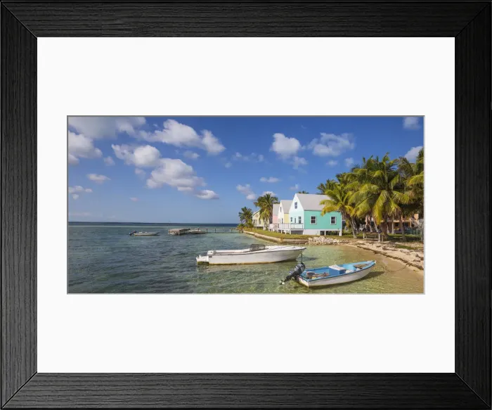 Framed Print : Bahamas, Abaco Islands, Green Turtle Cay, New Plymouth, Oceanfront wooden houses Framed Print : Bahamas, Abaco Islands, Green Turtle Cay, New Plymouth, Oceanfront wooden houses