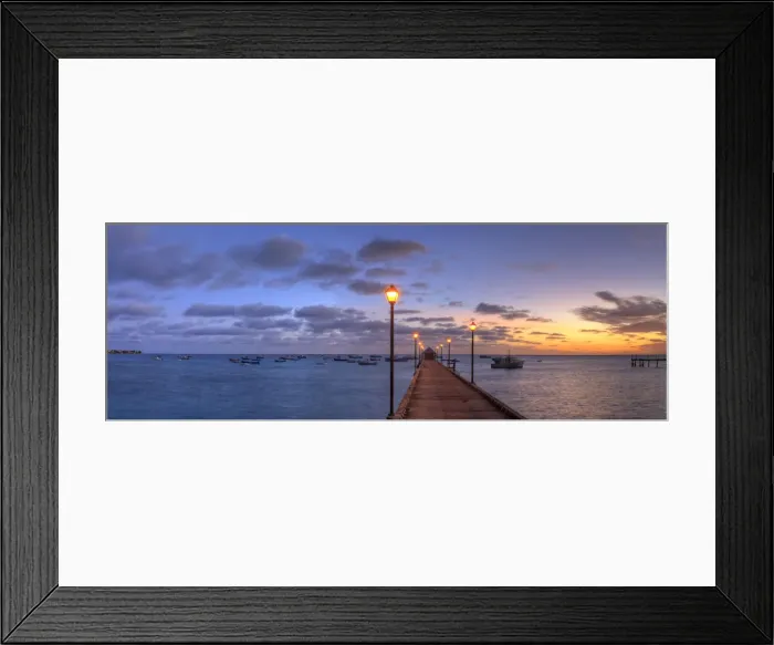 Framed Print : Caribbean, Barbados, Oistins, Boat Jetty