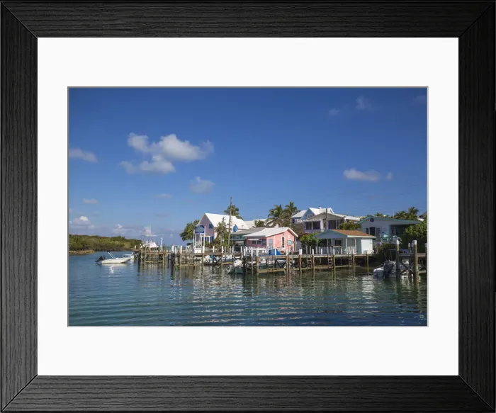 Framed Print : Bahamas, Abaco Islands, Elbow Cay, Hope Town, Harbout front Framed Print : Bahamas, Abaco Islands, Elbow Cay, Hope Town, Harbout front