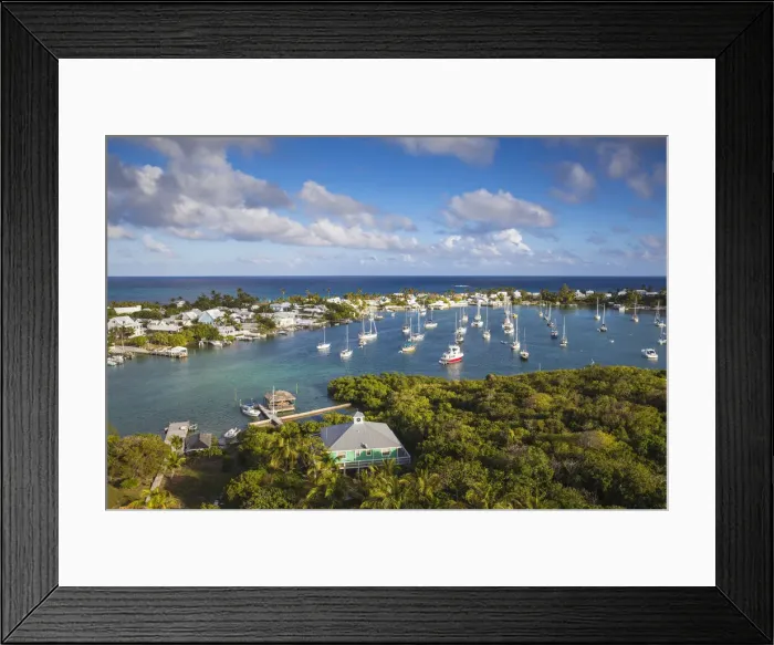 Framed Print : Bahamas, Abaco Islands, Elbow Cay, Hope Town, View of Harbour Framed Print : Bahamas, Abaco Islands, Elbow Cay, Hope Town, View of Harbour
