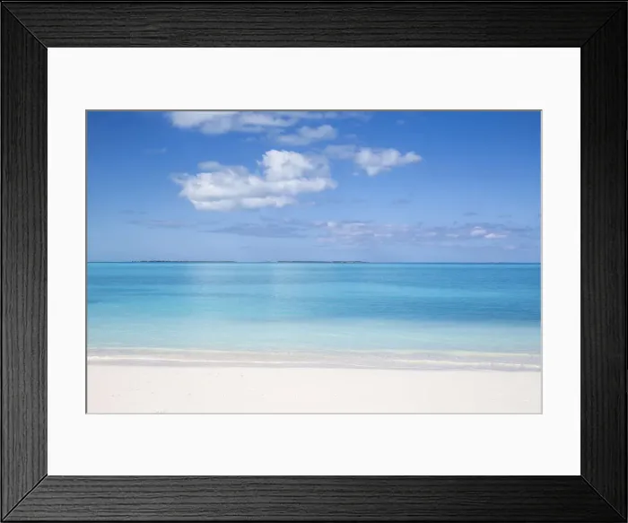 Framed Print : Bahamas, Abaco Islands, Great Abaco, Beach at Treasure Cay